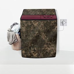 Stylista Brown PVC Washing Machine Cover-11