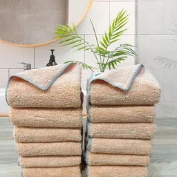 LABHAM Insignia 12Pcs Peach-Colored Ultra Absorbent Hand Towels-43