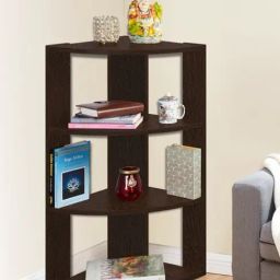 Delite Kom Joy Flowery Wenge Engineered Wood Open Book Shelf-31