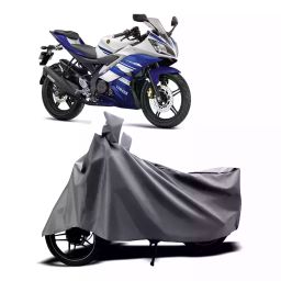 Auto Pearl Two Wheeler Cover with Bag for Yamaha YZF R15, Silver-image-26