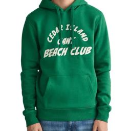 Gant Green Regular Fit Printed Hooded Sweatshirt-image-92
