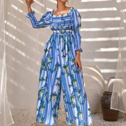 House of Fett Cetara Lemon Stripe Jumpsuit-image-26