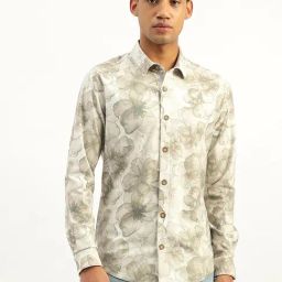 United Colors of Benetton Beige Floral Shirt-image-72