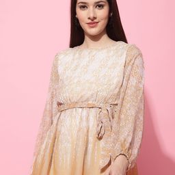 JAKANARY Floral Print Georgette Top-image-23