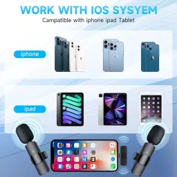 LEKATO Wireless Microphone Omni-directional Battery Powered ‎65 dB with Receiver, K-8 image 3