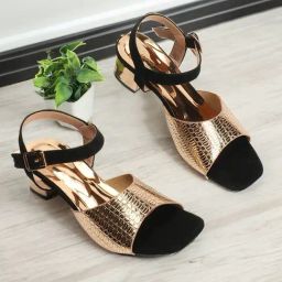 Iconics Women's Gold Ankle Strap Sandals-57