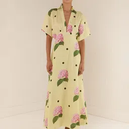 LULU & SKY Women Floral Printed Kimono Sleeve Kaftan Maxi Dress-picture-29