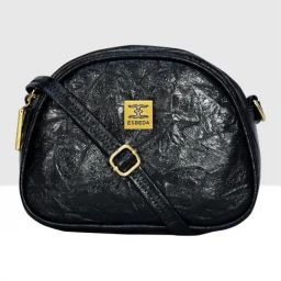 Esbeda Black Textured Small Sling Handbag-image-94