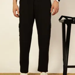 Thomas Scott Black Regular fit Solid Trackpant-image-84