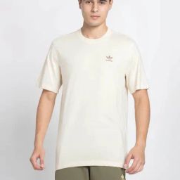Adidas Originals White TREFOIL ESS T-Shirt-image-93