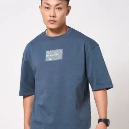 Ajile By Pantaloons Blue Relaxed Fit Printed T-Shirt-image-93