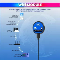 100 BALANCE WiFi Module 2.4 GHz WiFi Connectivity for Smart Active Balance BMS with 45 cm Cord Length image 3