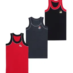 Kritiu Boys Pack Of 3 Pure Cotton Innerwear Vests AE.VEST-PO3.2-50-image-13