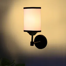 Devansh White Metal Traditional Cylinder Shaped Wall Lamp-image-88