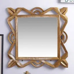 VAS collection home Brown Textured Rectangular Mirror image 1
