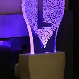 SOMIL Green & Blue Printed Glass Abstract Shaped Shaped Wall Lamp-image-52