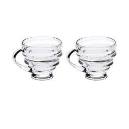Somil Clear Glass Coffee & Tea Cup / Mug (150 Ml), Enjoy Your Drink in Style, 8.5 X 11 X 8 Cm, Pack of 2-image-88