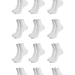 MUKHAKSH Unisex White Socks-image-7