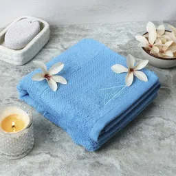 Monte Carlo Turquoise Blue Cotton 400 GSM Bath Towel-image-85