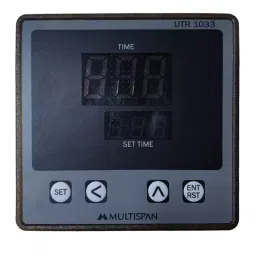 Multispan 3+3 Digit Dual Display 1-Relay Digital Timer, UTR-1033-48