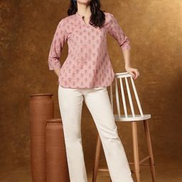HERE&NOW Women Floral Print Cotton Top-picture-16
