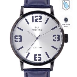 maxima Men Leather Straps Regular Analogue Watch 54631LAGB-30