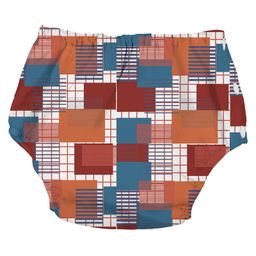 Chinmay Kids Baby Swim Diaper Waterproof Reusable Leakproof Adjustable Infant Pool Pant Boys And Girls Swim Diaper-  Brown Check-23