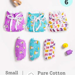 SuperBottoms DryFeel Langot for New Born Baby  Fully Waterproof  100% Cotton  Small  Pack of 6-image-13
