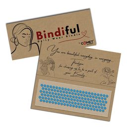 Comet Busters Bindiful Set of 10Daily Wear Traditional Bindis- Turquoise Blue-27