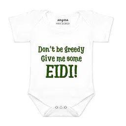 Arvesa Infants Give Me Some Eidi Printed Envelope Neck Bodysuit-picture-51
