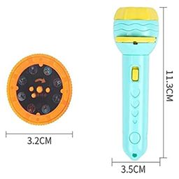 DOMENICO 3 Slides Patterns Projector Torch Slide Flashlight Projection Torch for Kids Slide Toys Education Learning Night Light image 3