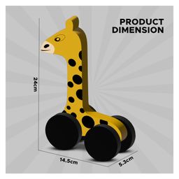 I PLAY Wooden Giraffe Push and Pull Toy - Set of 2 image 3