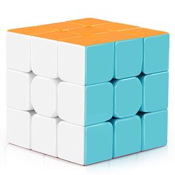 Oskart High Stability 3x3 Black Magic Speed Cube Toy for Kids & Adults Magic Speedy Brainstorming Puzzles Cube (Multicolor) image 4