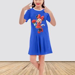MGRS Girls Blue Cotton Printed Tshirts-picture-39