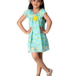 Creative Kids Floral Print A-Line Dress-image-101