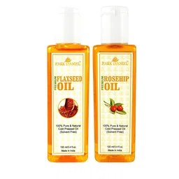Park Daniel Set Of 2 100 % Pure & Natural Flaxseed Oil & Rosehip Oil- 100 ml Each-1