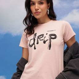 CORSICA Typography Printed Casual T-shirt-image-55