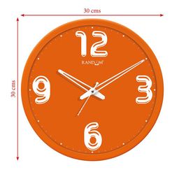 RANDOM Orange & White Solid Analogous Wall Clock image 5