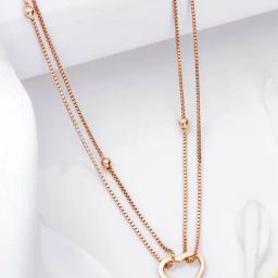 Zavya 925 Silver Dainty Rose Gold Waist Chain for Women-28