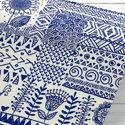ArtzFolio White Blue Printed Water-proof Decals and Stickers-image-9