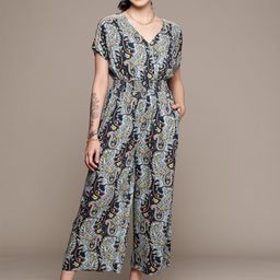 Label Ritu Kumar Printed Basic Ethnic Jumpsuit-45