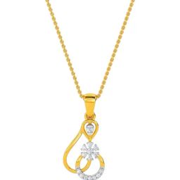 Kisna Diamond & Gold Jewellery 18k Li Pendant-image-34
