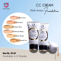 Matt Look CC Cream Multi Action Foundation SPF-30 05 Honey Beige - 60 ml image 3