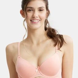 Jockey 1245 Women's Under-Wired Padded Super Combed Cotton Elastane T-Shirt Bra-image-62