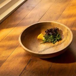 ellementry Stitch Sense Natural Mango Wood Salad Bowl - Set of 1-image-92