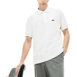 Lacoste White L.12.12 Classic Fit Polo T-Shirt-image-75