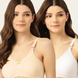 Lady Lyka Multicolor Non Wired Non Padded T-Shirt Bra (Pack Of 2)-image-78