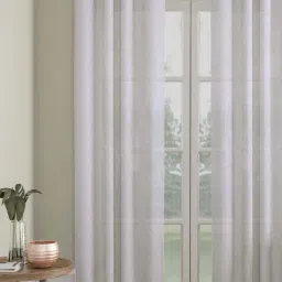 Hosta Homes Polyester Net Criss Cross Design 7 ft. Door Curtain 1 pc.-76