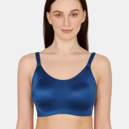 Zivame Blue Non Wired Non Padded Full Coverage Bra-picture-6
