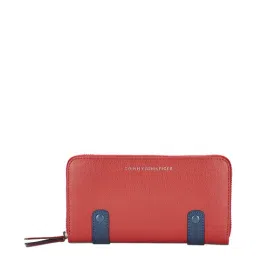 Tommy Hilfiger Omaha Red Solid Zip around wallet for Women-picture-14